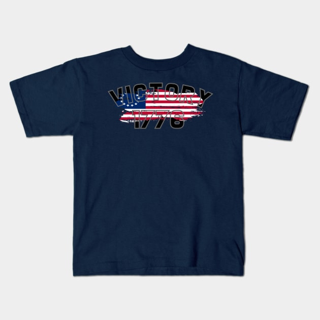 victory 1776 Kids T-Shirt by privateeapparel